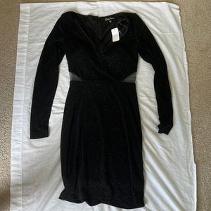 never worn Dear Moon cocktail dress size: 2 Black with sparkles